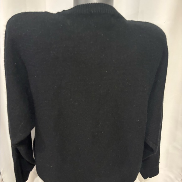 Alfred Dunner Black Sweater with Gold Embellishments